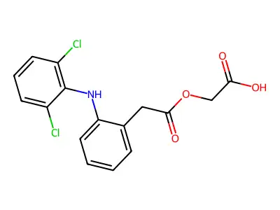 醋氯芬酸 structure