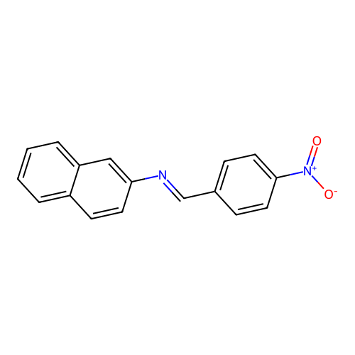 2-Naphthalenamine, N-[(4-nitrophenyl)methylene]- structure