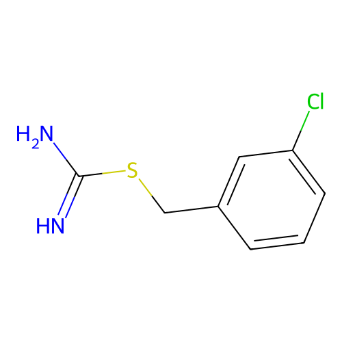 Carbamimidothioic acid, (3-chlorophenyl)methyl ester structure