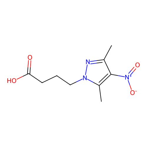 4-(3,5-dimethyl-4-nitro-1H-pyrazol-1-yl)butanoic acid structure