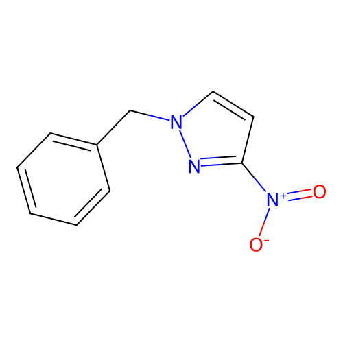 1-benzyl-3-nitro-1H-pyrazole structure