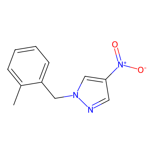1-[(2-Methylphenyl)methyl]-4-nitro-1H-pyrazole structure