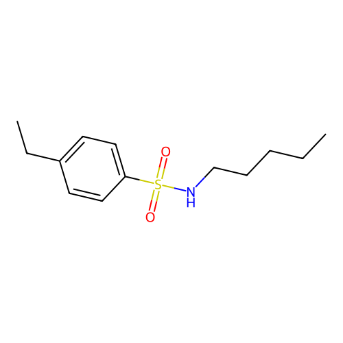 4-ethyl-N-pentylbenzene-1-sulfonamide structure