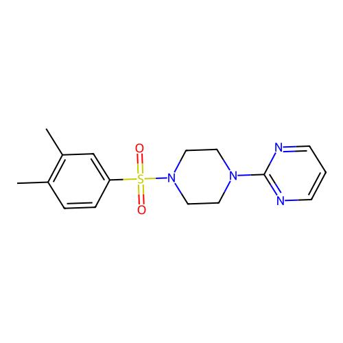 2-[4-(3,4-Dimethylphenyl)sulfonylpiperazin-1-yl]pyrimidine structure