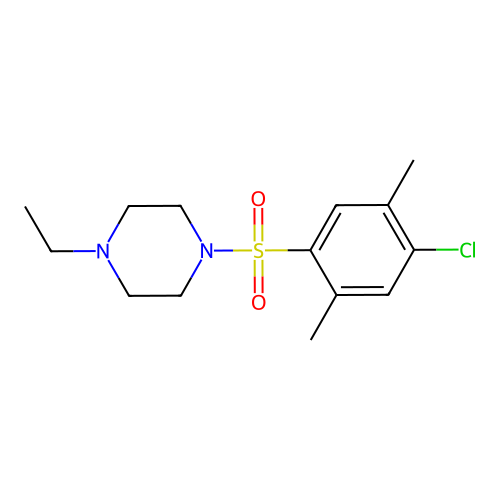 1-[(4-Chloro-2,5-dimethylphenyl)sulfonyl]-4-ethylpiperazine structure