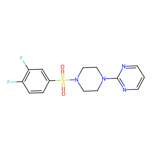 2-[4-(3,4-Difluorophenyl)sulfonylpiperazin-1-yl]pyrimidine structure