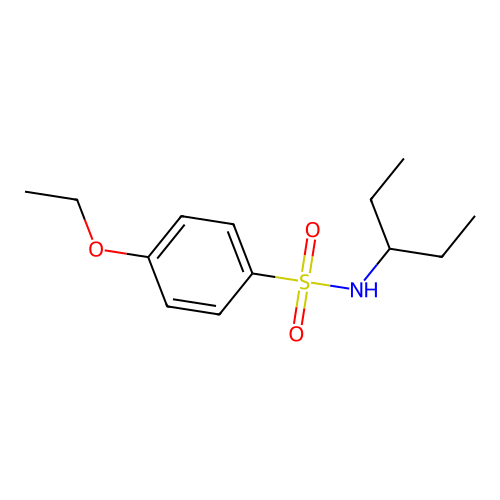 4-ethoxy-N-pentan-3-ylbenzenesulfonamide structure