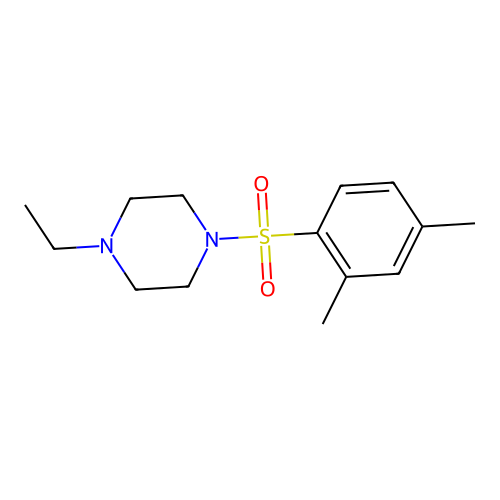 1-[(2,4-Dimethylphenyl)sulfonyl]-4-ethylpiperazine structure
