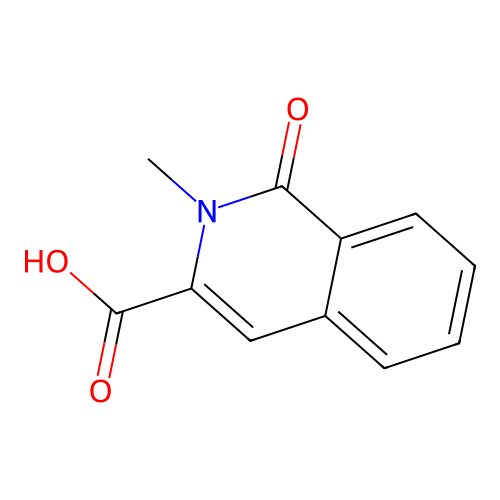 3-Isoquinolinecarboxylic acid, 1,2-dihydro-2-methyl-1-oxo- structure