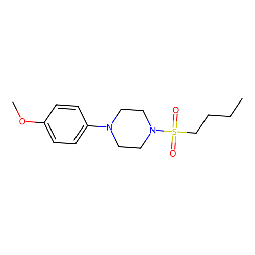 1-Butylsulfonyl-4-(4-methoxyphenyl)piperazine structure