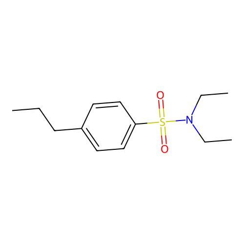 N,N-diethyl-4-propylbenzenesulfonamide structure