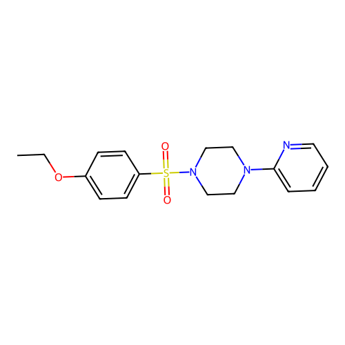 1-(4-Ethoxyphenyl)sulfonyl-4-pyridin-2-ylpiperazine structure