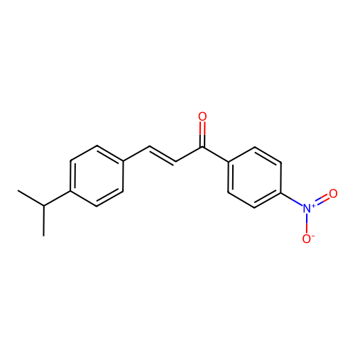 1-(4-Nitrophenyl)-3-(4-propan-2-ylphenyl)prop-2-en-1-one structure