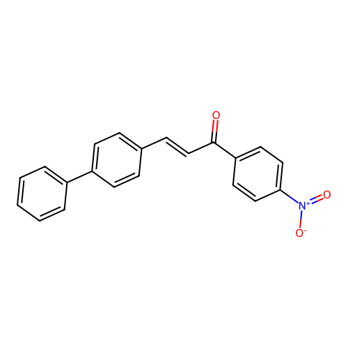 2-Propen-1-one, 3-[1,1'-biphenyl]-4-yl-1-(4-nitrophenyl)- structure