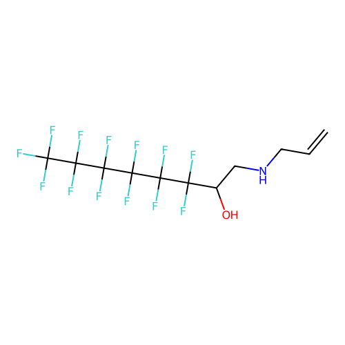 2-Octanol, 3,3,4,4,5,5,6,6,7,7,8,8,8-tridecafluoro-1-(2-propenylamino)- structure