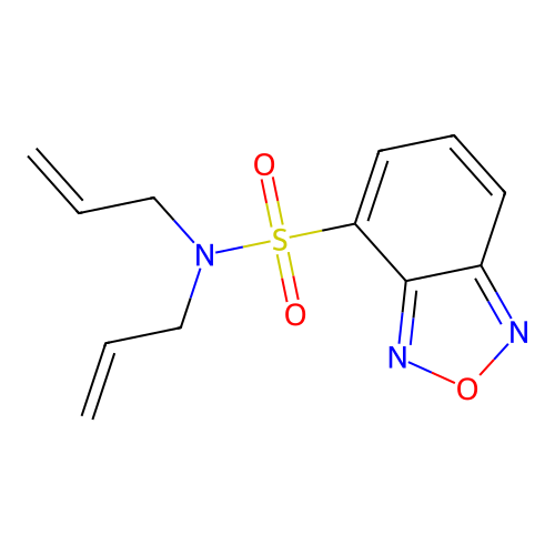 N,N-bis(prop-2-enyl)-2,1,3-benzoxadiazole-4-sulfonamide structure