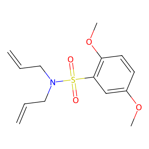 N,N-diallyl-2,5-dimethoxybenzenesulfonamide structure