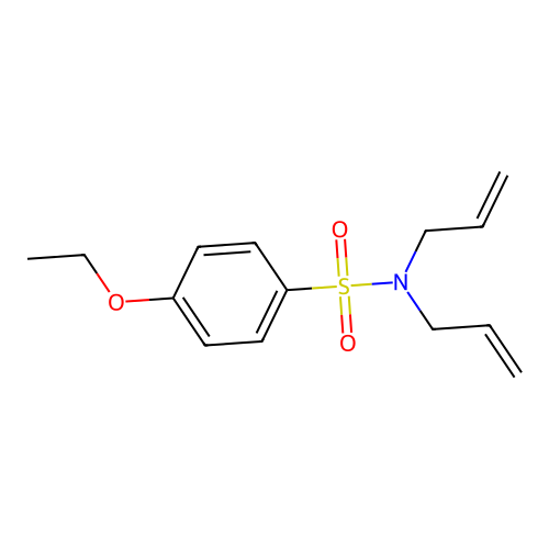 4-ethoxy-N,N-bis(prop-2-enyl)benzenesulfonamide structure