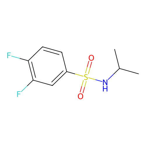 3,4-difluoro-N-(propan-2-yl)benzene-1-sulfonamide structure