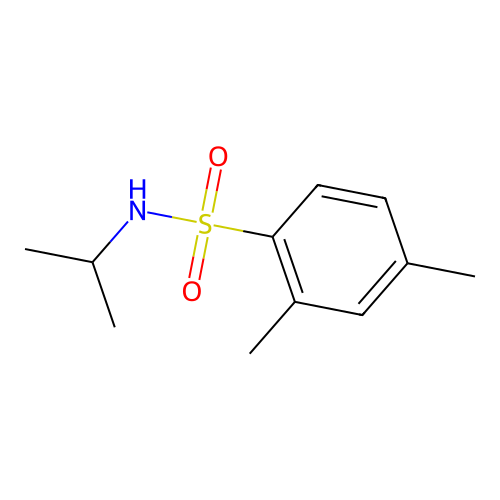 2,4-dimethyl-N-propan-2-ylbenzenesulfonamide structure