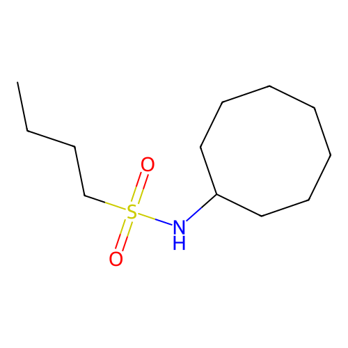 N-cyclooctylbutane-1-sulfonamide structure