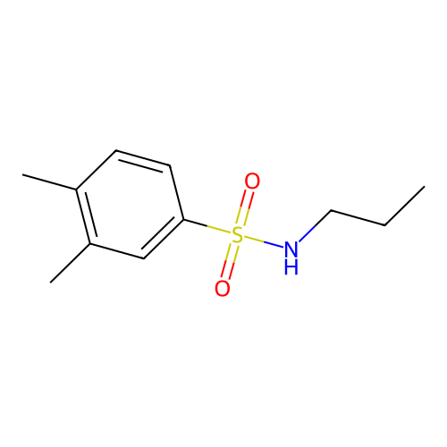 3,4-dimethyl-N-propylbenzenesulfonamide structure
