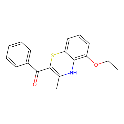(5-Ethoxy-3-methyl-4H-1,4-benzothiazin-2-yl)(phenyl)methanone structure