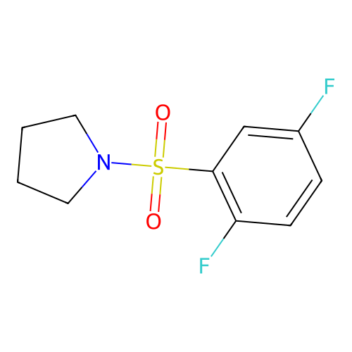 1-(2,5-Difluorophenyl)sulfonylpyrrolidine structure