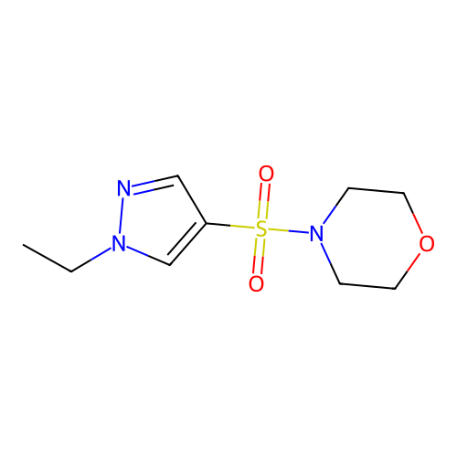 4-(1-Ethylpyrazol-4-yl)sulfonylmorpholine structure