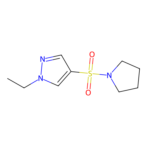 1-Ethyl-4-pyrrolidin-1-ylsulfonylpyrazole structure