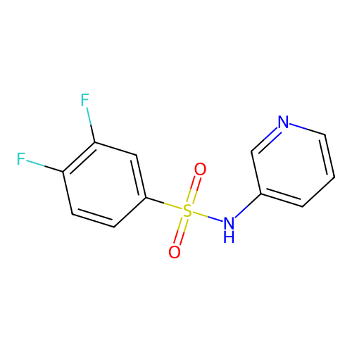 3,4-difluoro-N-pyridin-3-ylbenzenesulfonamide structure