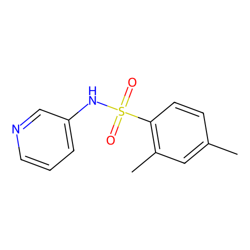 2,4-dimethyl-N-(pyridin-3-yl)benzenesulfonamide structure