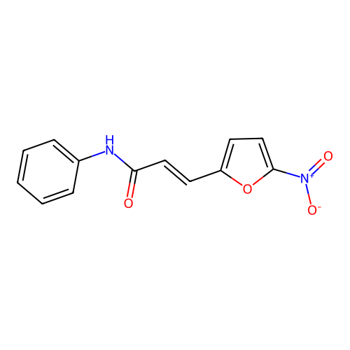 3-(5-Nitro-2-furyl)-n-phenyl-prop-2-enamide structure