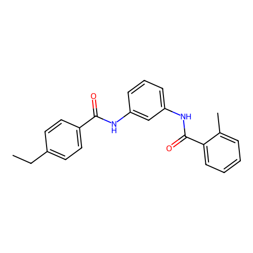 N-[3-[(4-ethylbenzoyl)amino]phenyl]-2-methylbenzamide structure