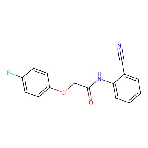 N-(2-cyanophenyl)-2-(4-fluorophenoxy)acetamide structure