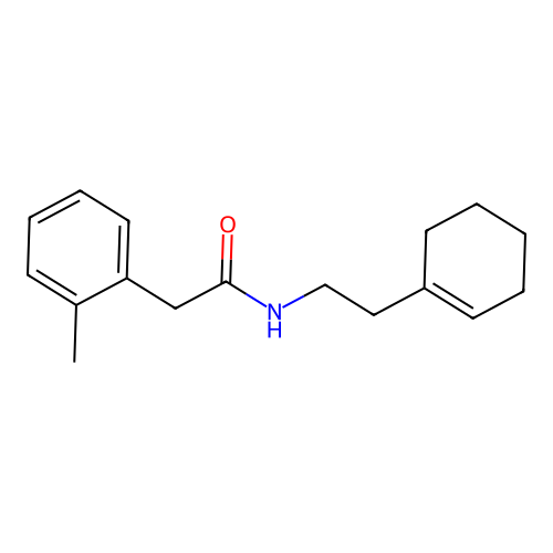 N-[2-(cyclohexen-1-yl)ethyl]-2-(2-methylphenyl)acetamide structure