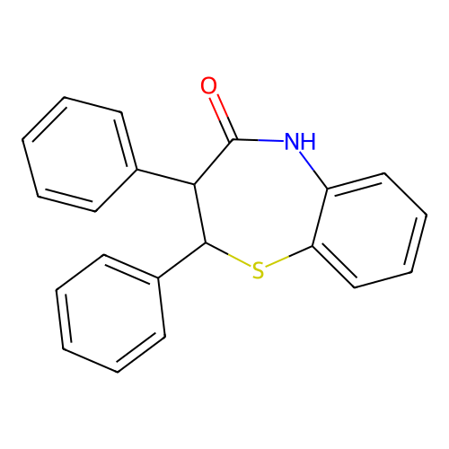 2,3-diphenyl-3,5-dihydro-2H-1,5-benzothiazepin-4-one structure