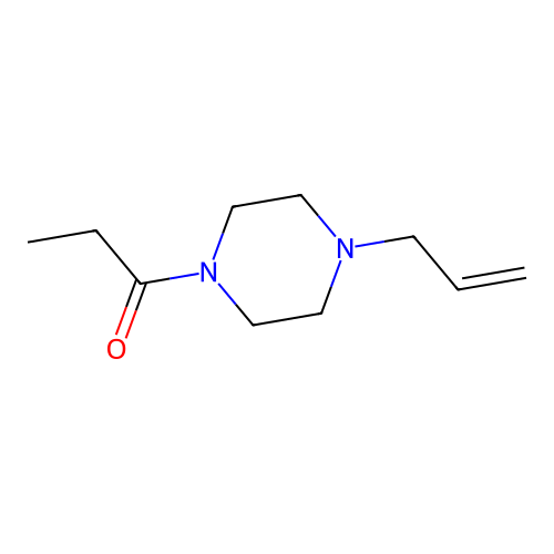 1-(4-Prop-2-enylpiperazin-1-yl)propan-1-one structure