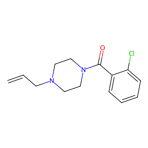 (2-Chlorophenyl)-(4-prop-2-enylpiperazin-1-yl)methanone structure