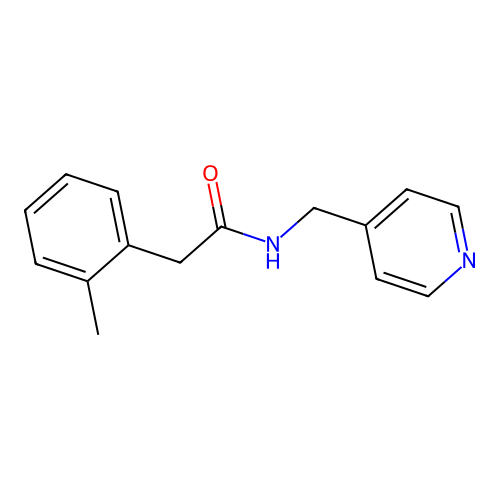 2-(2-methylphenyl)-N-(pyridin-4-ylmethyl)acetamide structure