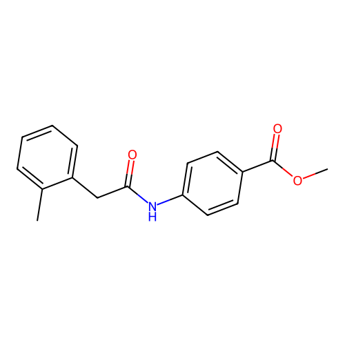Methyl 4-{[(2-methylphenyl)acetyl]amino}benzoate structure