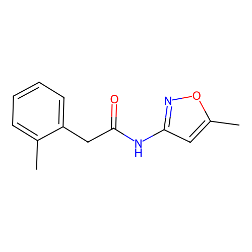 N-(5-methyl-1,2-oxazol-3-yl)-2-(2-methylphenyl)acetamide structure