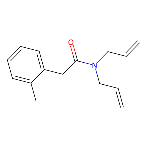 N,N-diallyl-2-(2-methylphenyl)acetamide structure