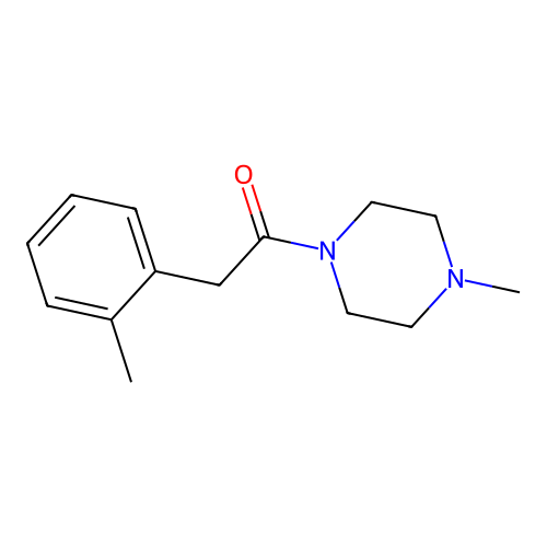 2-(2-Methylphenyl)-1-(4-methylpiperazin-1-yl)ethanone structure
