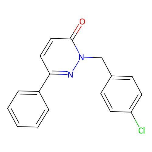 2-(4-chlorobenzyl)-6-phenylpyridazin-3(2H)-one structure
