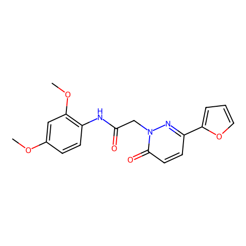 N-(2,4-dimethoxyphenyl)-2-[3-(furan-2-yl)-6-oxopyridazin-1-yl]acetamide structure