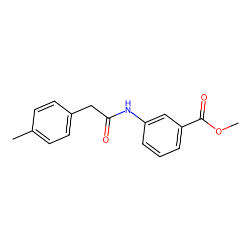 Methyl 3-{[(4-methylphenyl)acetyl]amino}benzoate structure