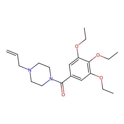 (4-Prop-2-enylpiperazin-1-yl)-(3,4,5-triethoxyphenyl)methanone structure