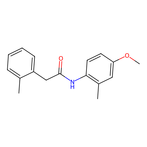 N-(4-methoxy-2-methylphenyl)-2-(2-methylphenyl)acetamide structure