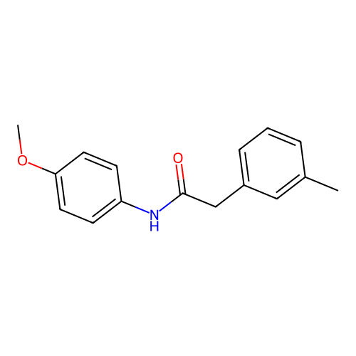N-(4-methoxyphenyl)-2-(3-methylphenyl)acetamide structure